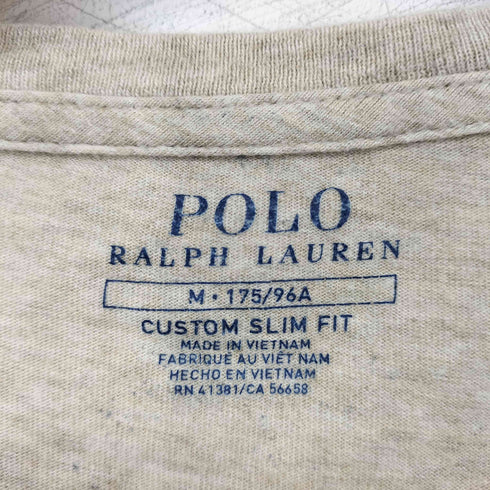 ポロラルフローレン POLO RALPH LAUREN CUSTOM SLIM FITワンポイント刺繍 クルーネックTシャツ メンズ JPN:M